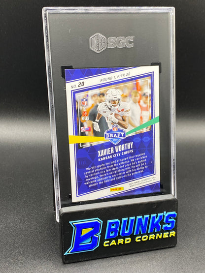 2024 Xavier Worthy End Zone 5/6 RC SGC 9.5 (Box B52)