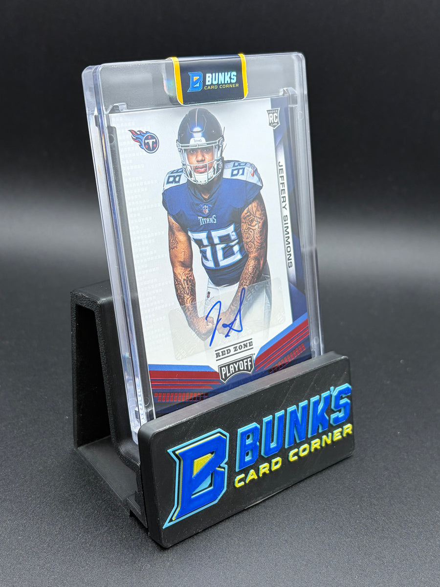 2019 Jeffery Simmons Playoff Panini Red Zone RC Auto