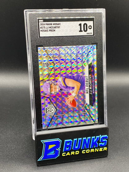 2024 JJ McCarthy Mosaic Prizm RC SGC 10 (Box B52)