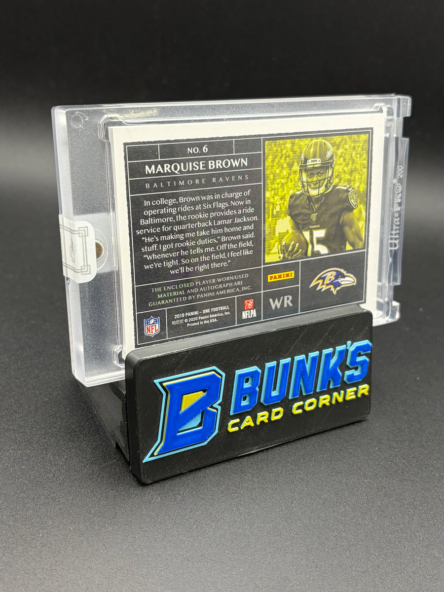 2019 Marquise Brown One Panini AU Auto Patch 12/99