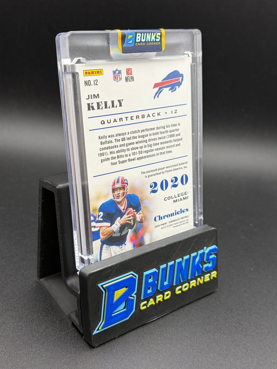 2020 Jim Kelly Chronicles Panini Player Worn Used Material 12/25