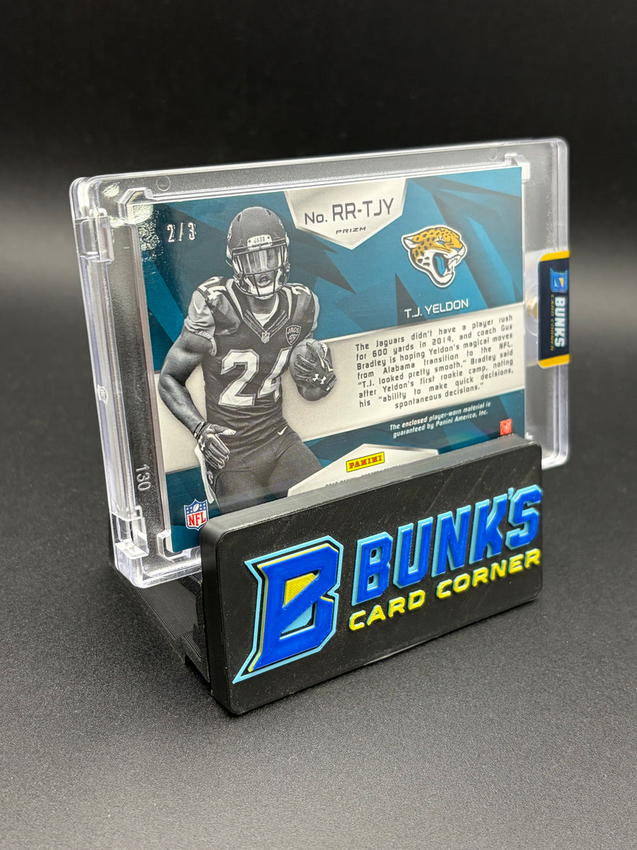2015 TJ Yeldon Spectra Panini AU Player Worn Material Rising Rookie RC 2/3