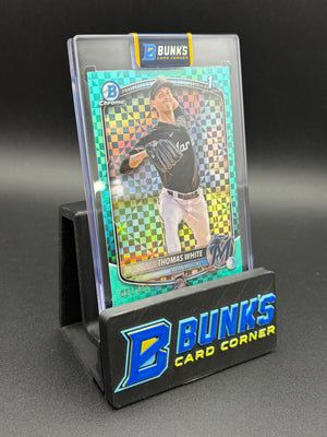 2025 Thomas White Chrome Prospects Aqua Geometric Refractor 31/125
