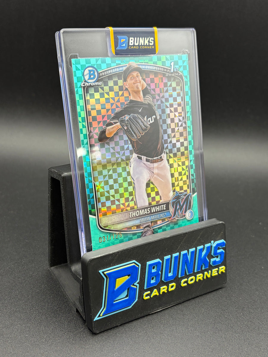 2025 Thomas White Chrome Prospects Aqua Geometric Refractor 31/125