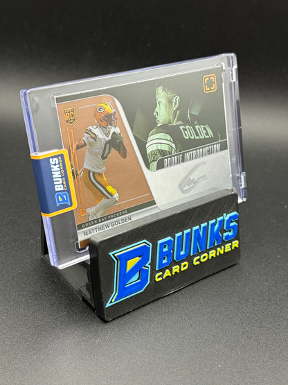 2025 Matthew Golden Photogenic Panini Auto Rookie Introduction