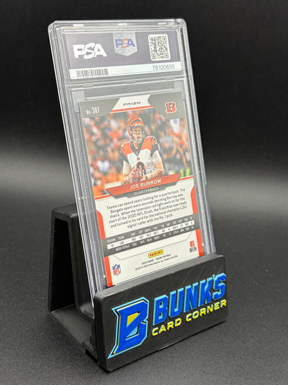 2020 Joe Burrow Blue Wave Prizm PSA 9 RC 82/199