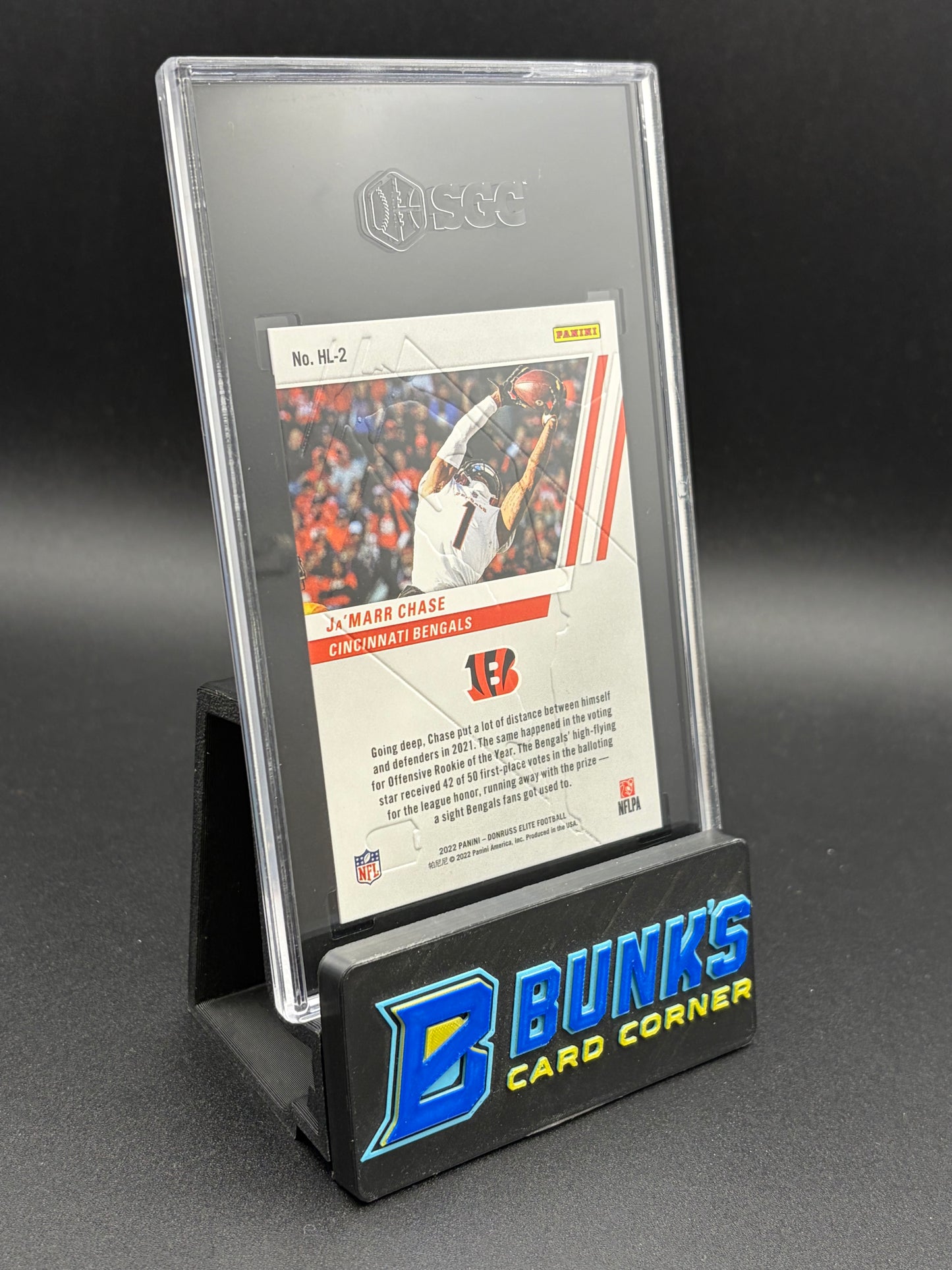 2022 Ja'Marr Chase High Life Orange Elite SGC 10 6/25