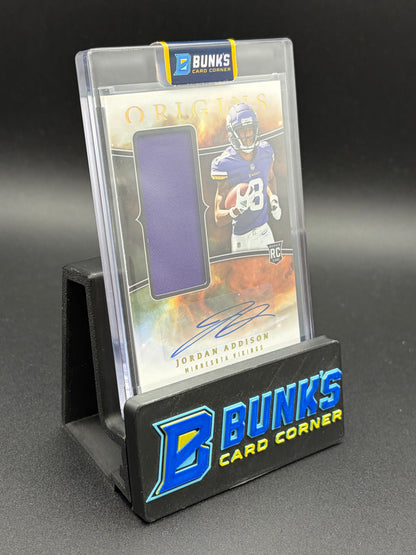 2023 Jordan Addison Origins Panini Rookie Jumbo Jersey Auto
