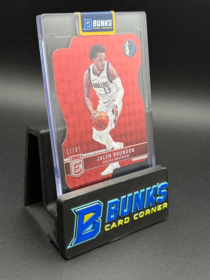 2021-22 Jalen Brunson Donruss Elite Panini Aspirations Red 11/87