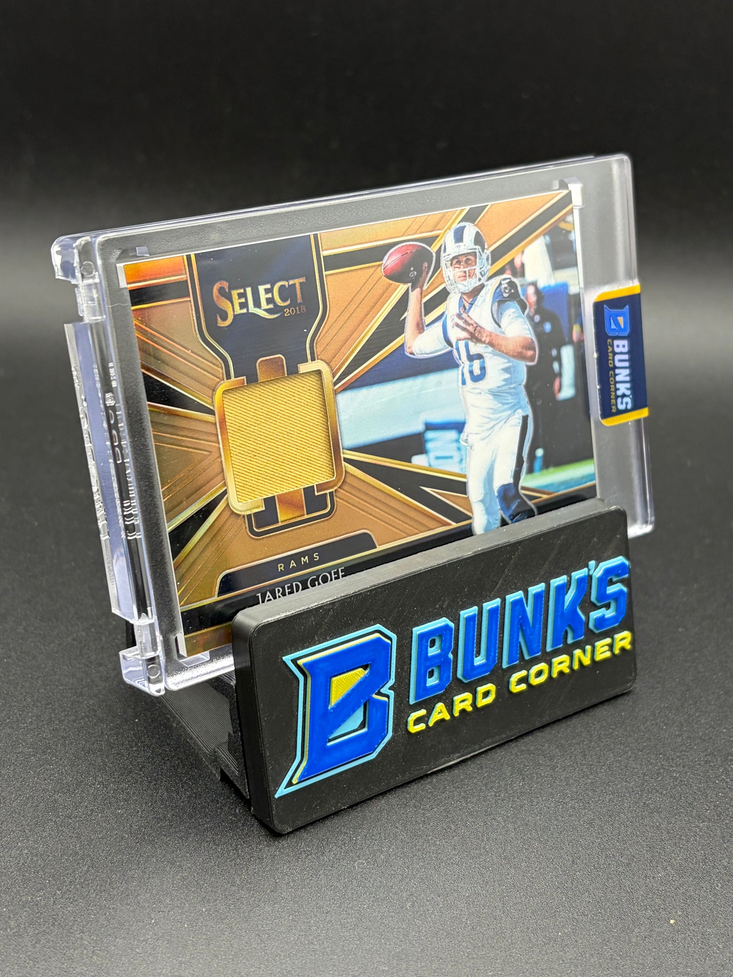 2018 Jared Goff Select Panini Material Game Worn 40/50