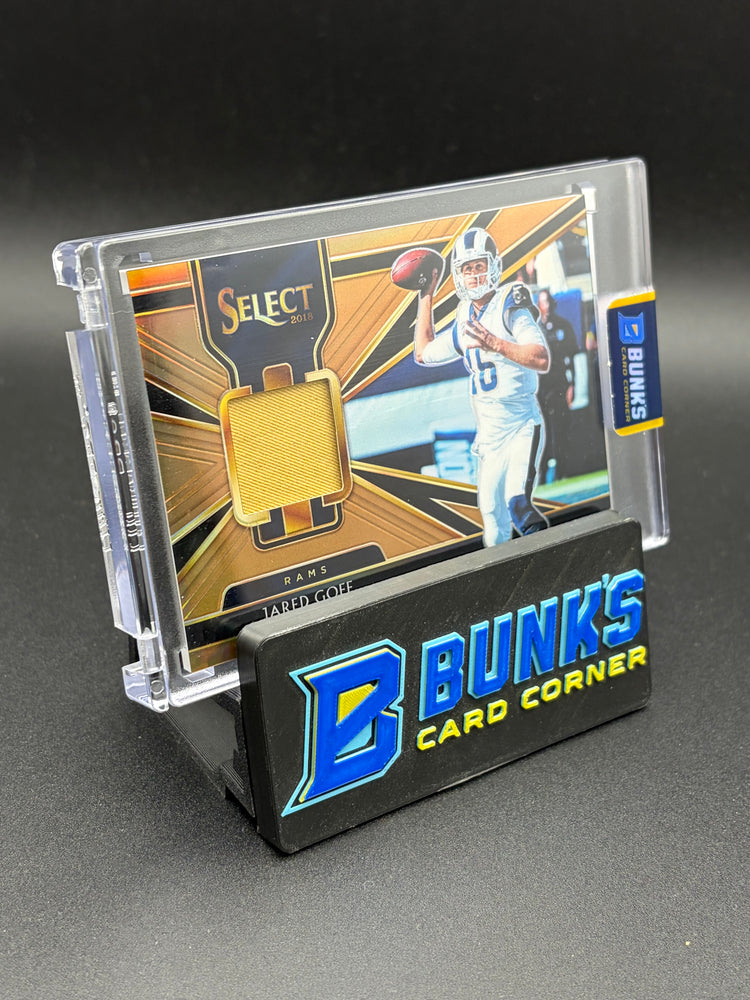 2018 Jared Goff Select Panini Material Game Worn 40/50