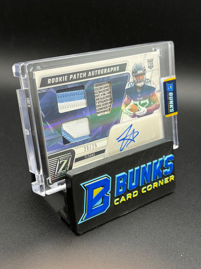 2023 Tyjae Spears Zenith Panini Rookie Patch Auto 20/25 RC