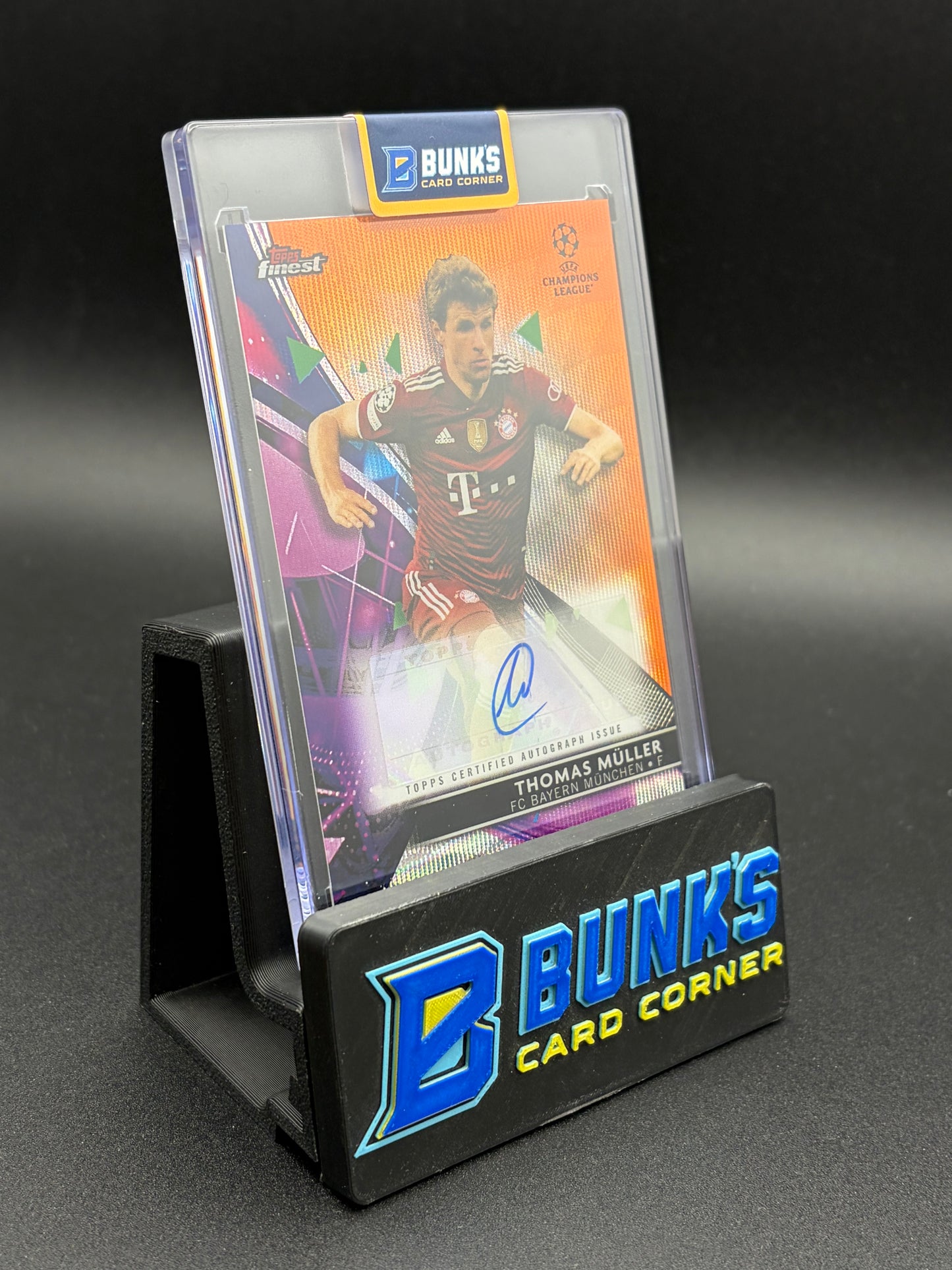 2022 Thomas Muller Base Auto Topps Orange Refractor