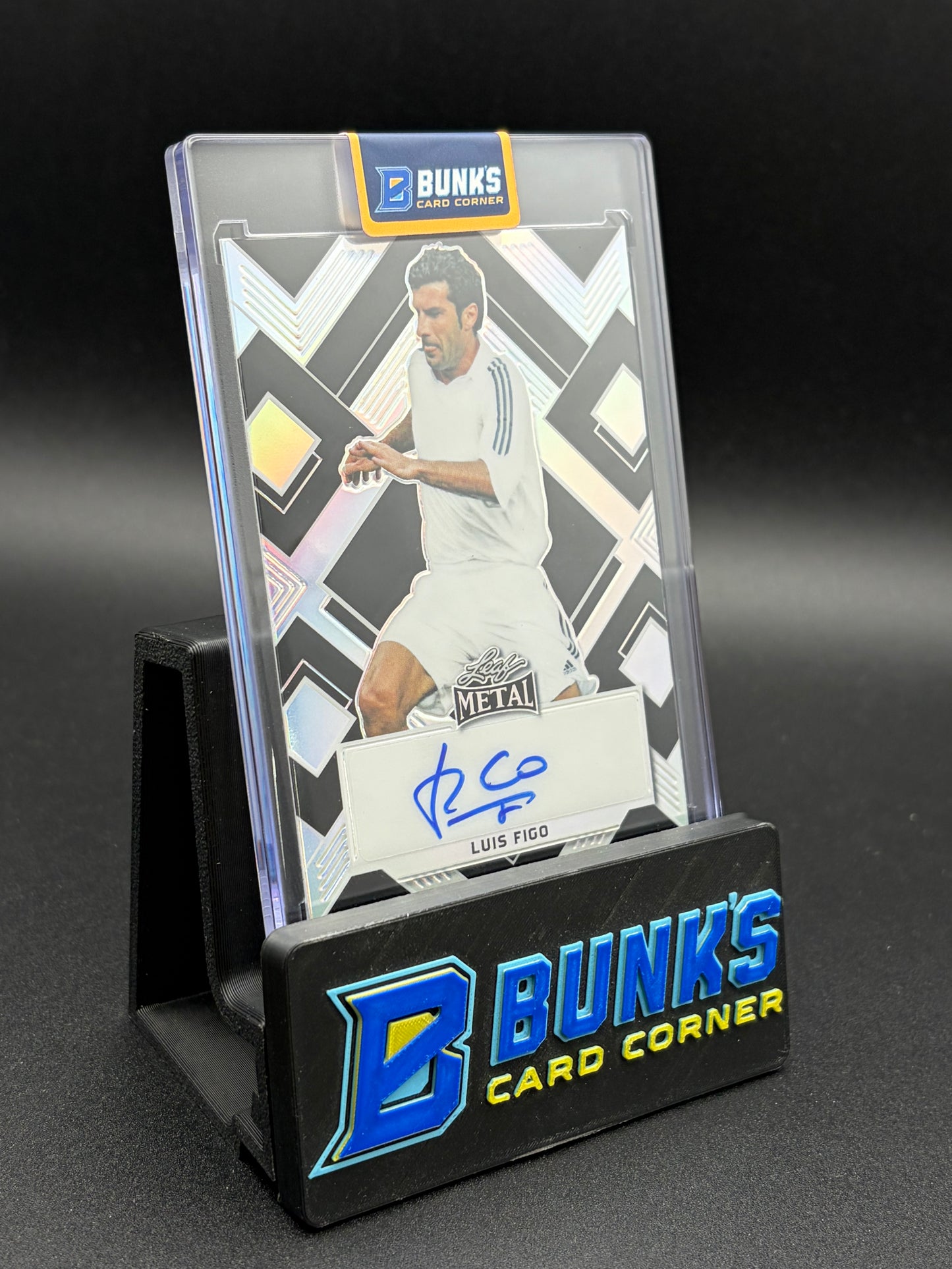 2022 Luis Figo Metal Black & White 3/10