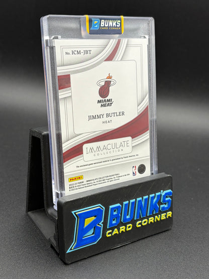 2022-23 Jimmy Butler Immaculate Collection Game Worn Material 12/25