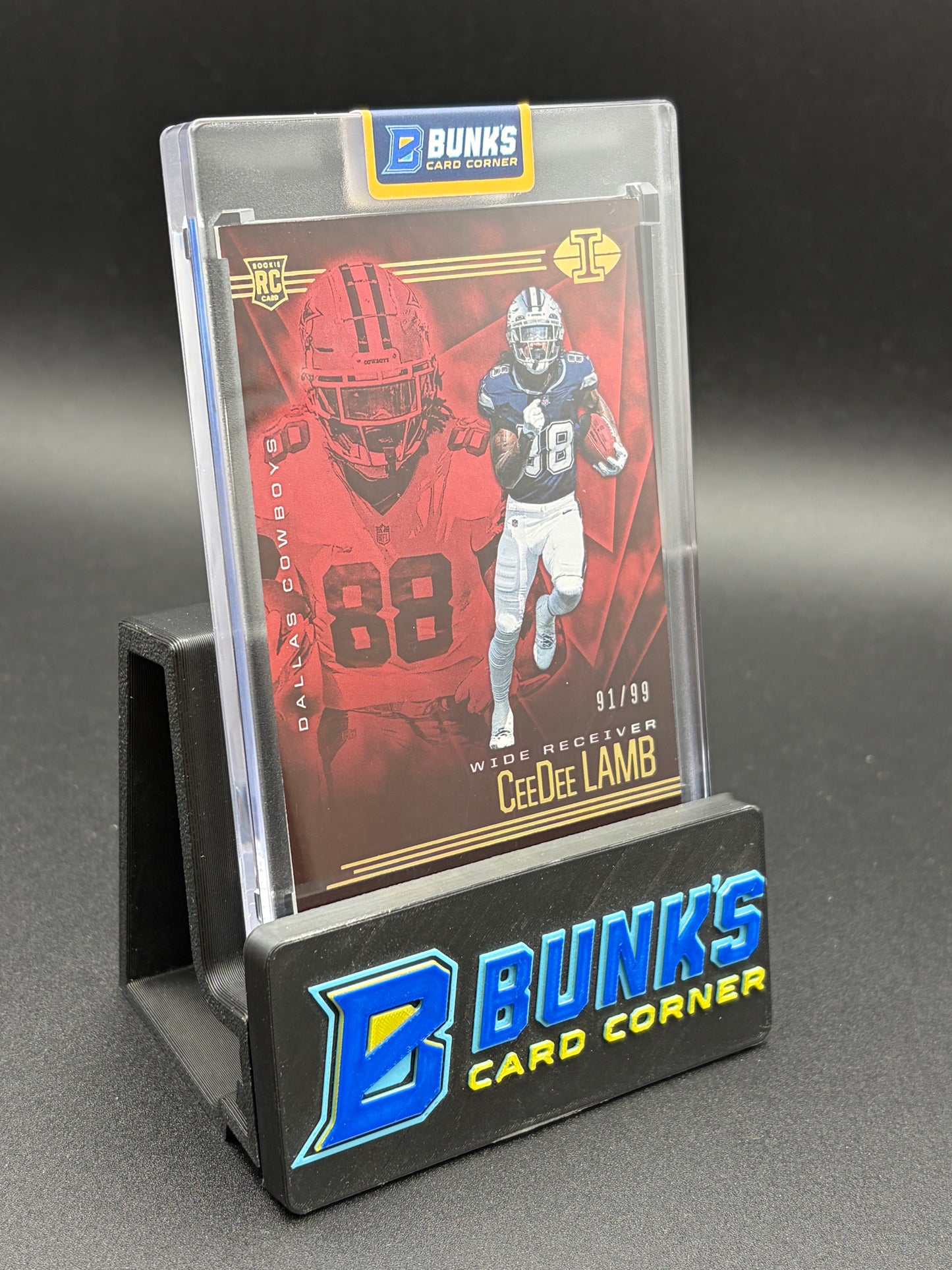 2020 CeeDee Lamb Illusions Panini Red RC 91/99