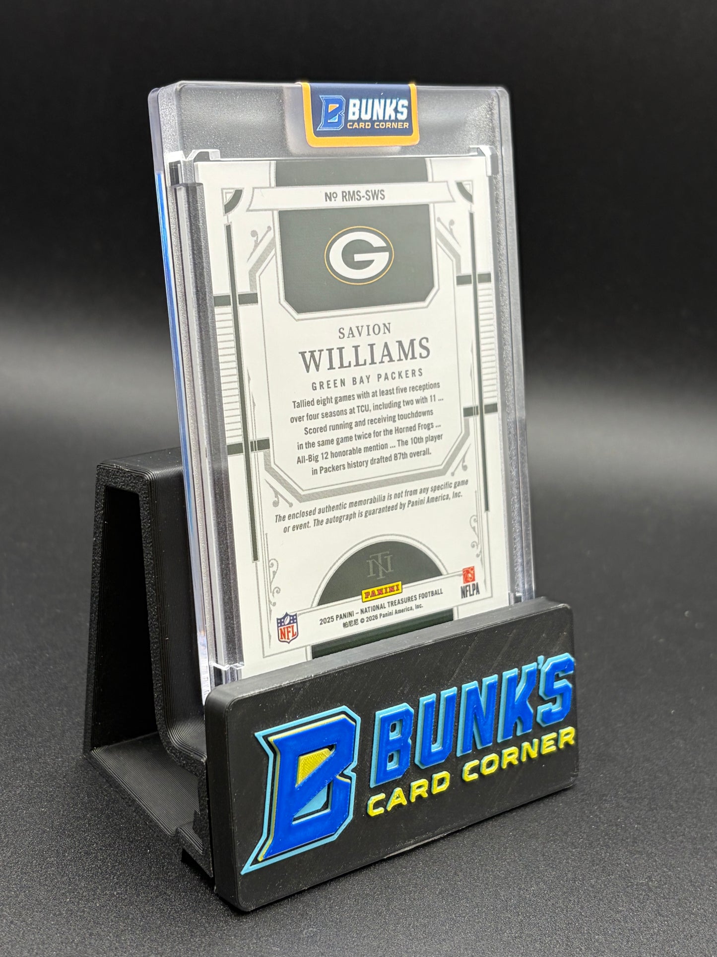 2025 Savion Williams National Treasures Panini Triple Patch RC 95/99