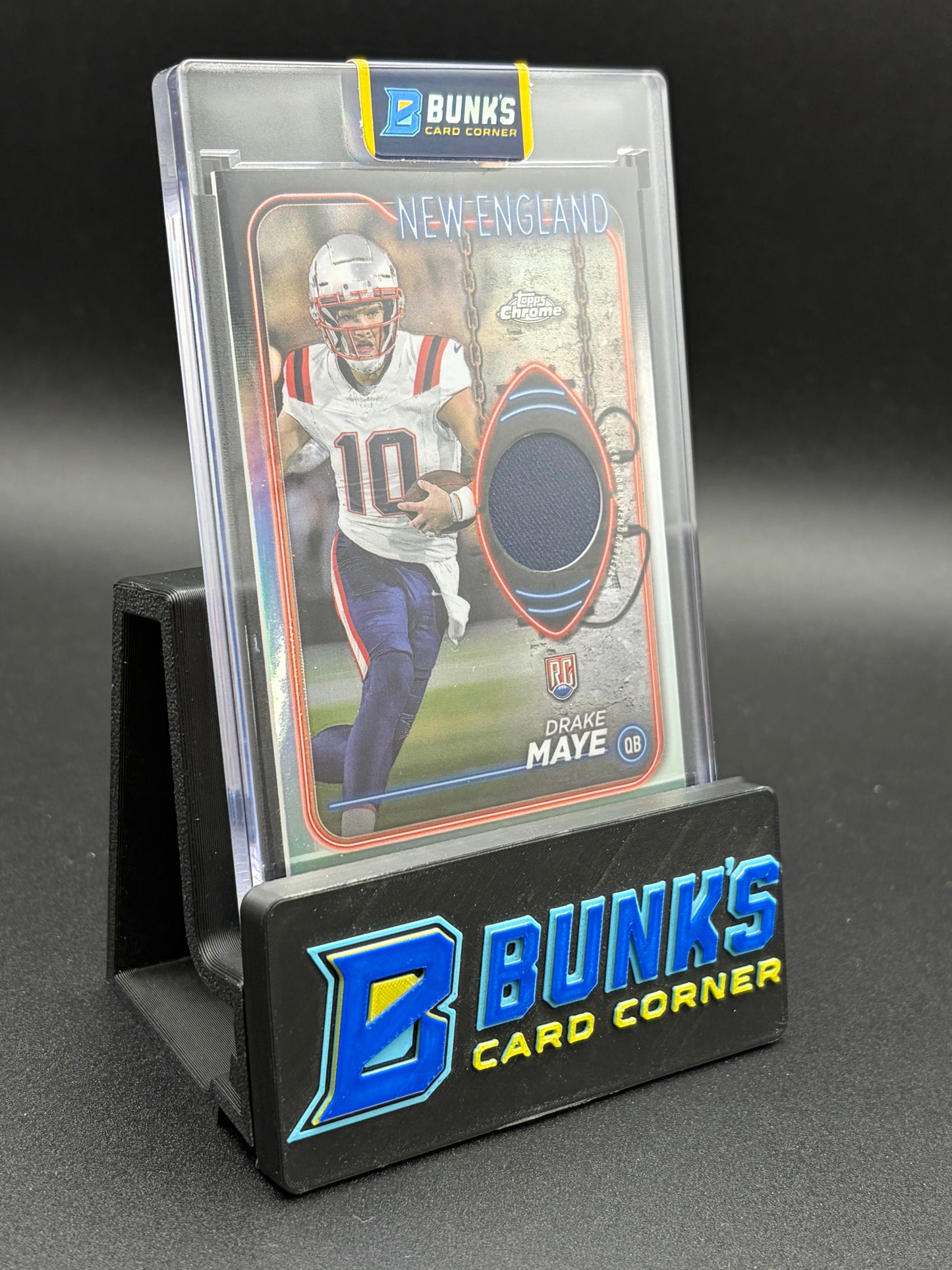 2024 Drake Maye Topps Chrome Rookie Relic