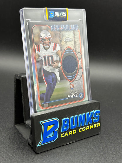2024 Drake Maye Topps Chrome Rookie Relic