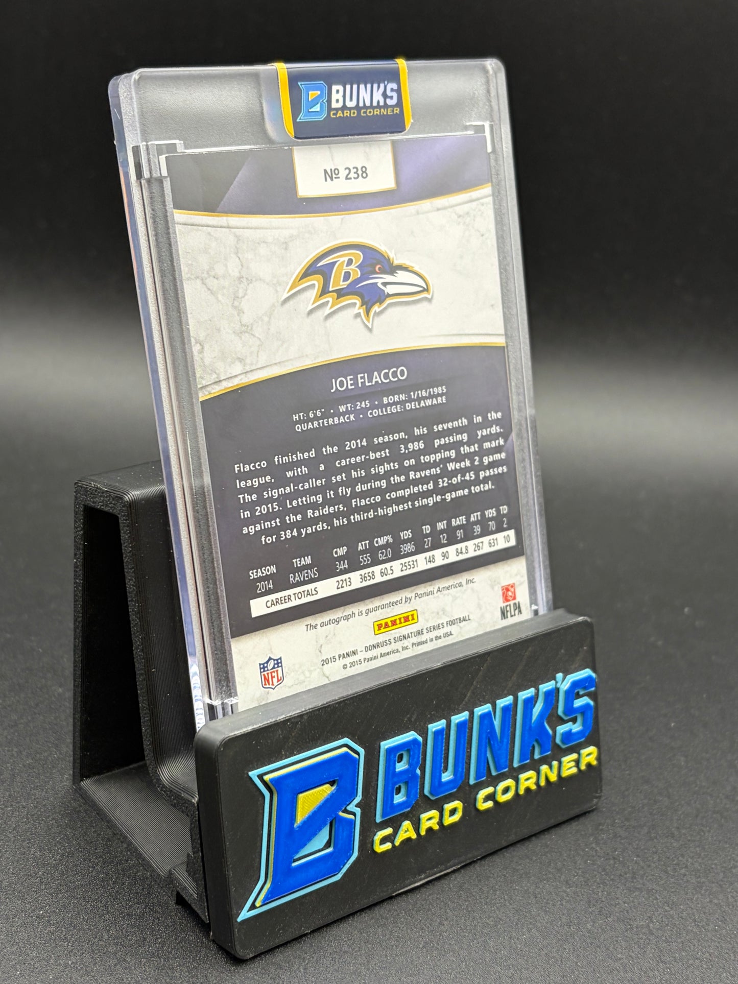 2015 Joe Flacco Donruss Signature Series Auto