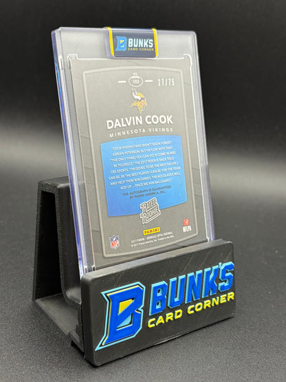 2017 Dalvin Cook Donruss Optic Blue RC 27/75
