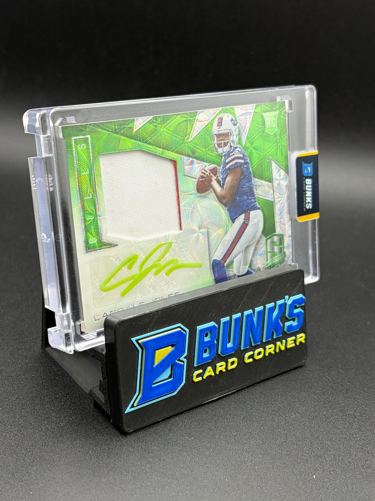 2016 Cardale Jones Rookie Patch Auto Spectra Green RC 17/25