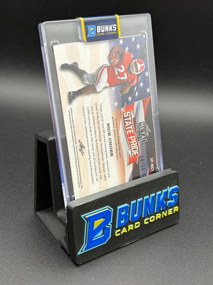 2018 Nick Chubb Leaf Metal Draft State Pride 10/15