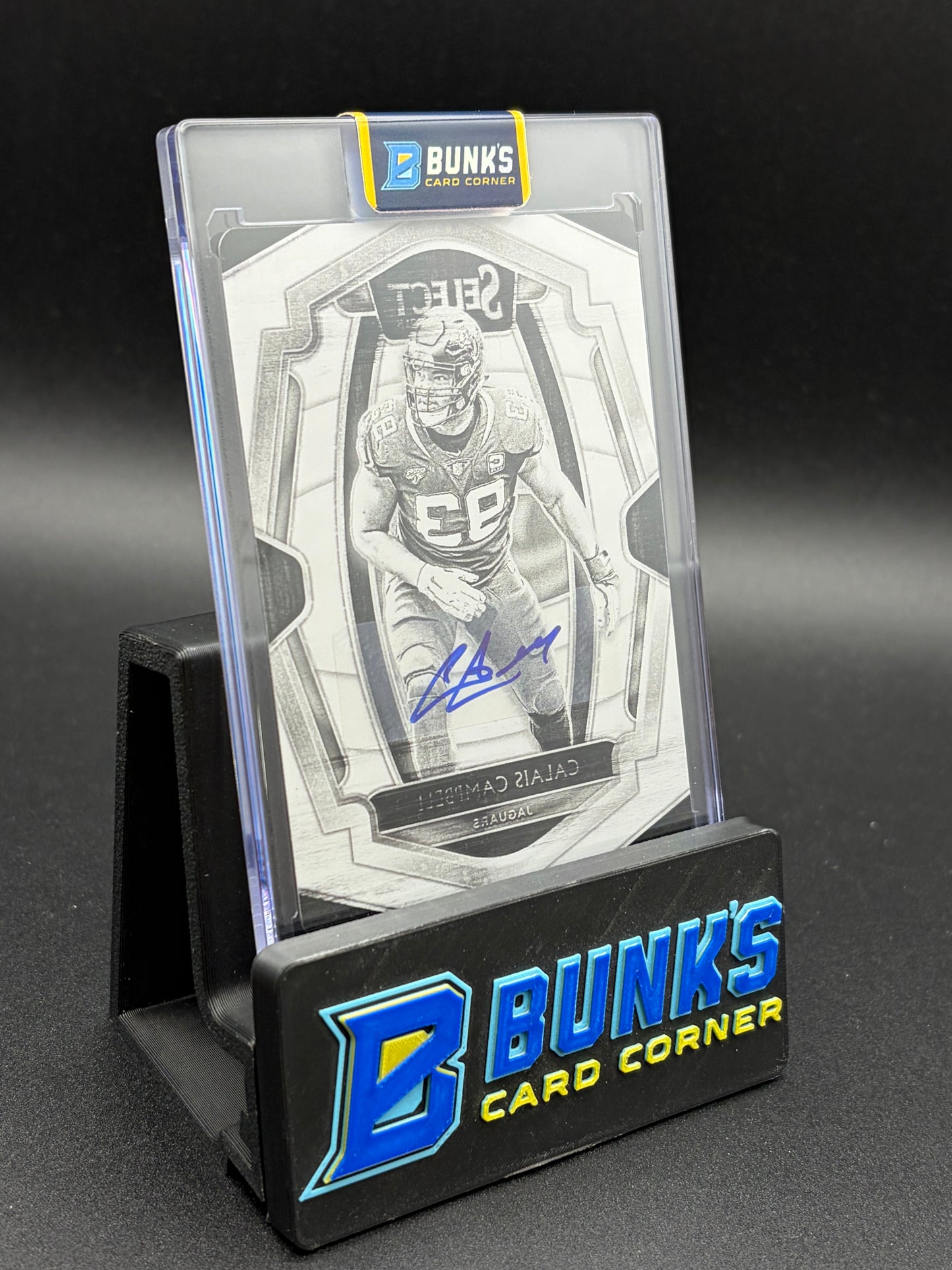 2019 Calais Campbell Black Plate Panini Auto 1/1