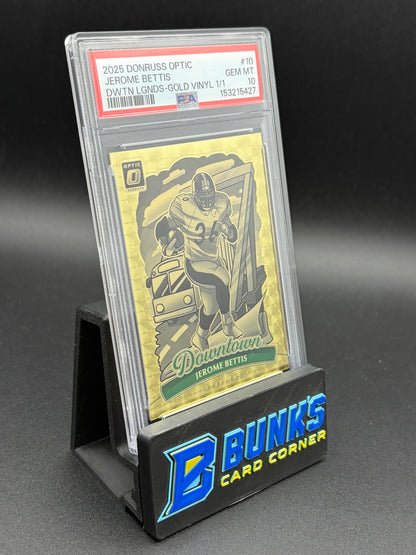 2025 Jerome Bettis Downtown Gold Vinyl 1/1 PSA 10