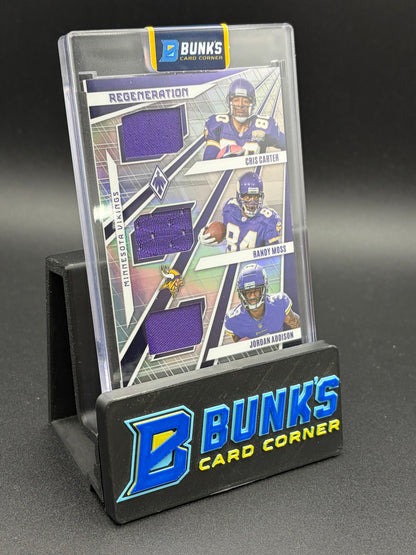 2023 Cris Carter & Randy Moss & Jordan Addison Phoenix Regeneration 51/150