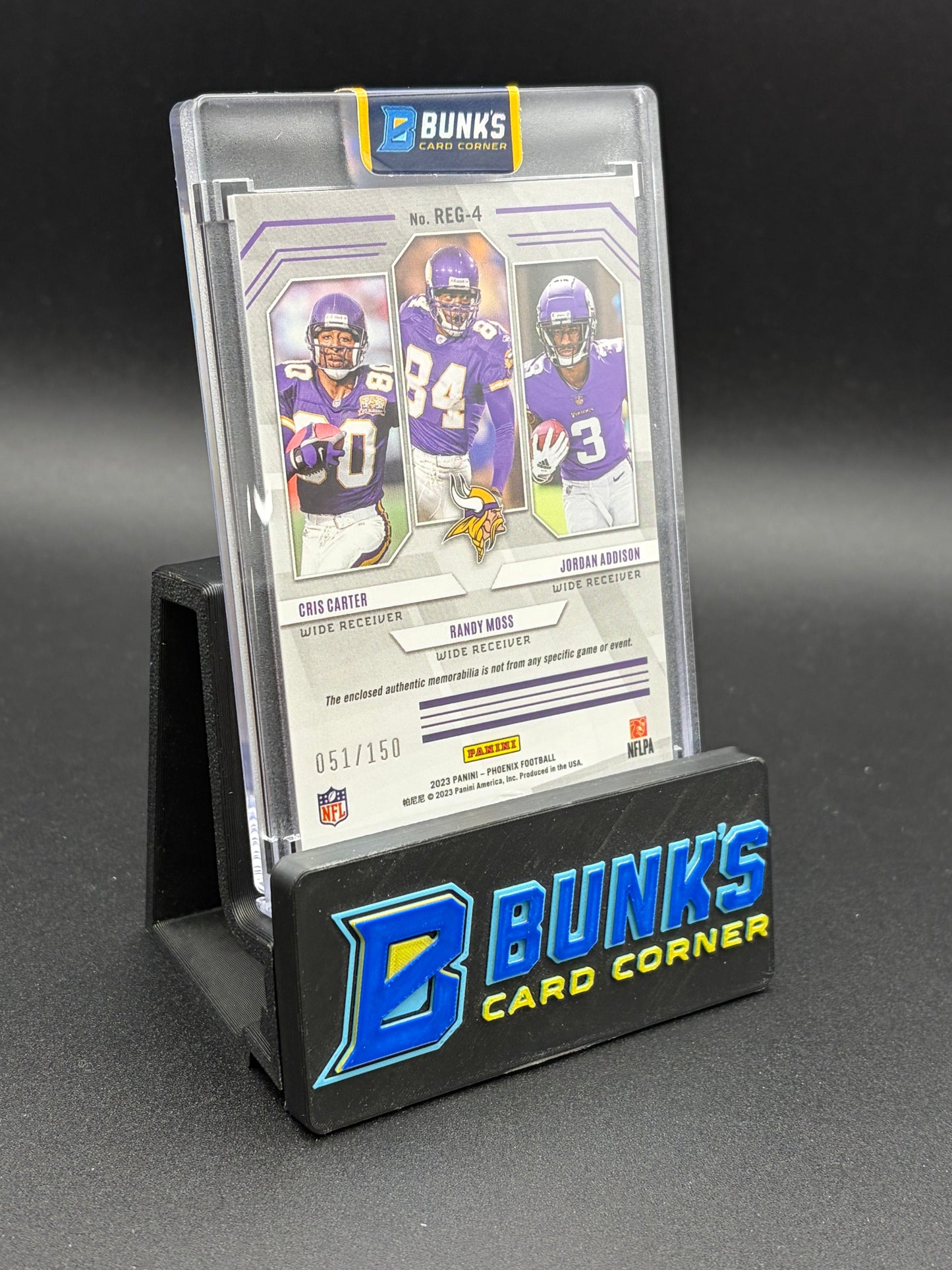 2023 Cris Carter & Randy Moss & Jordan Addison Phoenix Regeneration 51/150