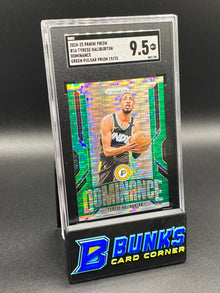 2024-25 Tyrese Haliburton Dominance Green Pulsar Prizm SGC 9.5 (Box B54)