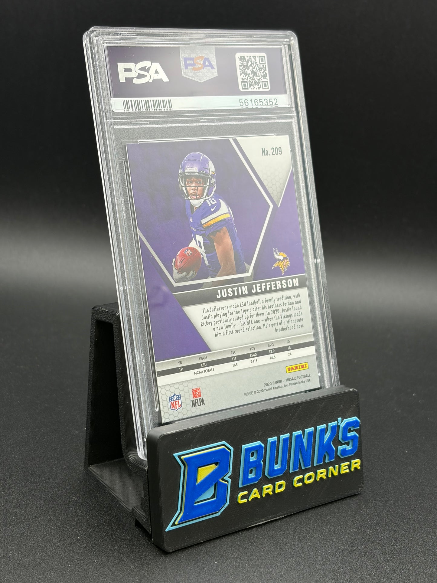 2020 Justin Jefferson Mosaic PSA 10 RC