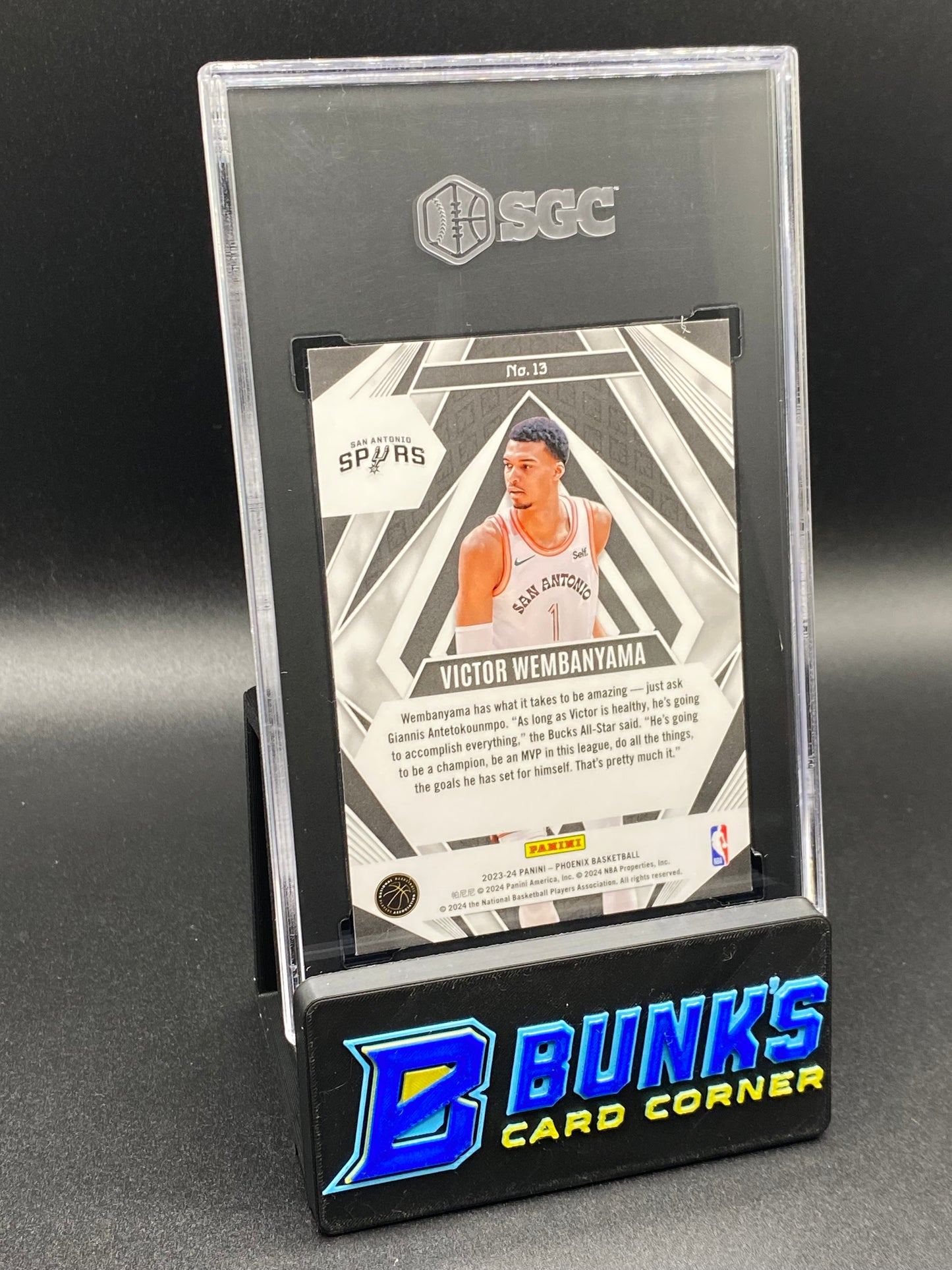 2023-24 Victor Wembanyama Paragon Blue Ice RC SGC 10 (Box B54)