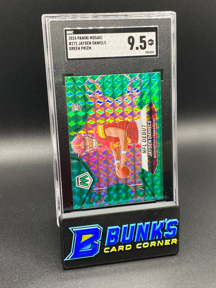 2024 Jayden Daniels Green Prizm RC SGC 9.5