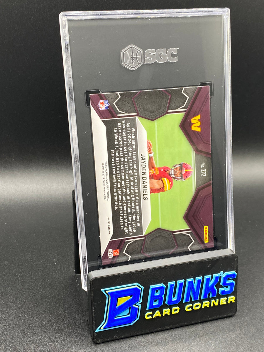 2024 Jayden Daniels Green Prizm RC SGC 9.5