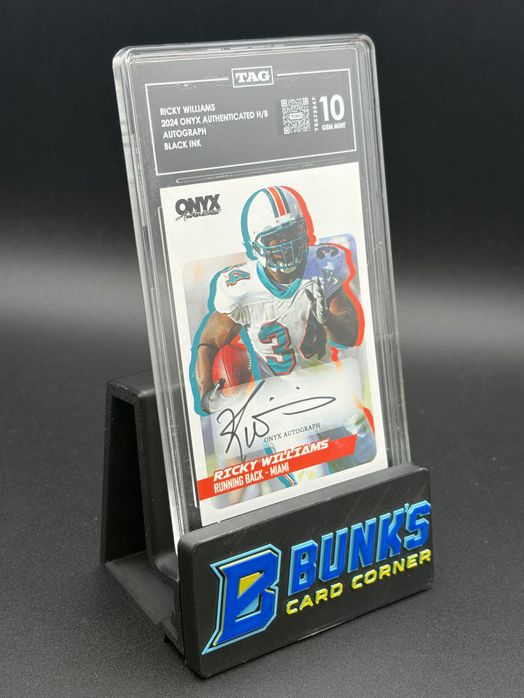 2024 Ricky Williams Auto Black Ink TAG 10