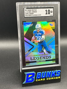 2022 Chris Johnson Living Legends Xtra Points Platinum 18/25 SGC 10 (Box B55)