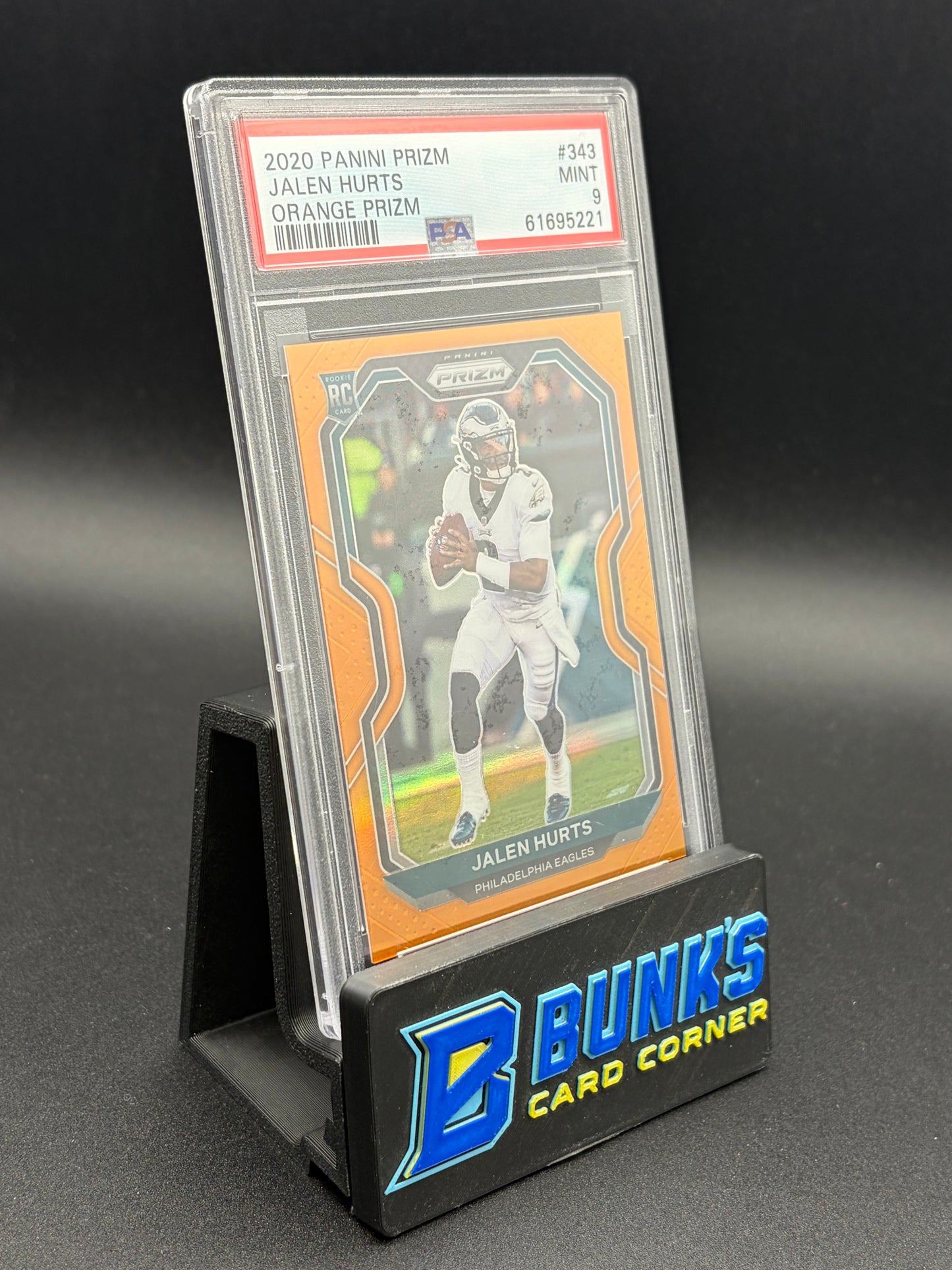 2020 Jalen Hurts Orange Prizm PSA 9 RC 6/249