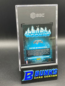 2023-24 Victor Wembanyama White Hot Rookies Purple Prizm RC SGC 10 (Box B55)