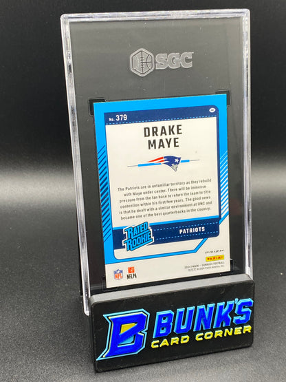 2024 Drake Maye Optic Preview Red Wave Prizm RC SGC 9.5 (Box B55)