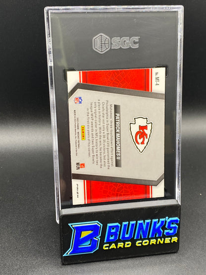 2023 Patrick Mahomes II Moments in Time Silver No Huddle Prizm SGC 10 (Box B55)