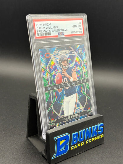 2024 Caleb Williams Prizmatic Green Wave PSA 10 RC