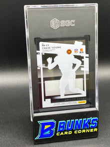 2020 Chase Young Clearly Donruss Rated Rookie Auto. RC SGC 10/9.5 (Box B55)