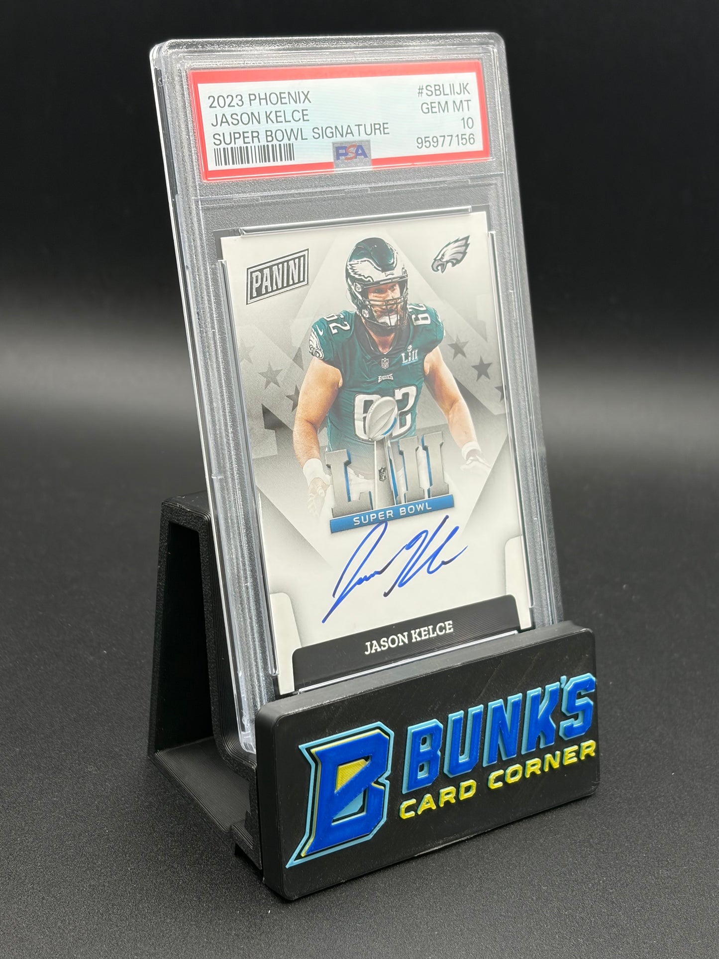 2023 Jason Kelce Super Bowl Signature PSA 10