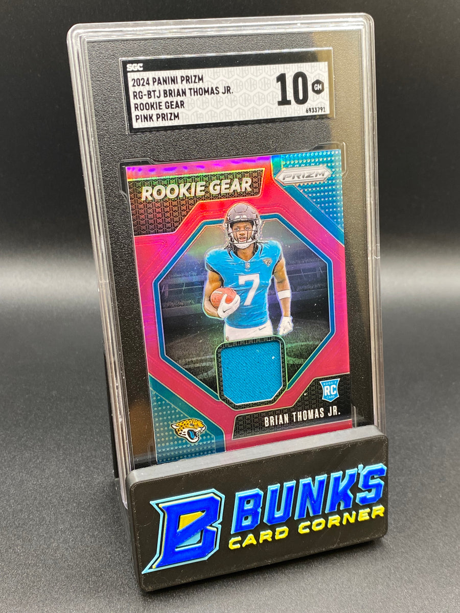 2024 Brian Thomas Jr. Rookie Gear Pink Prizm RC SGC 10