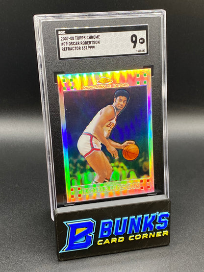 2007-08 Oscar Robertson Refractor SGC 9 (Box B53)
