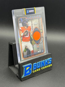2024 Bo Nix Topps Chrome Rookie Relic Patch RC