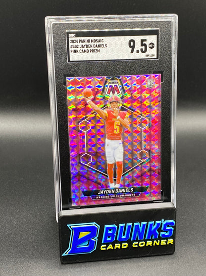 2024 Jayden Daniels Pink Camo Prizm RC SGC 9.5 (Box B53)