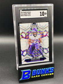 2024 Aaron Jones White Prizm SGC 10 (Box B56)